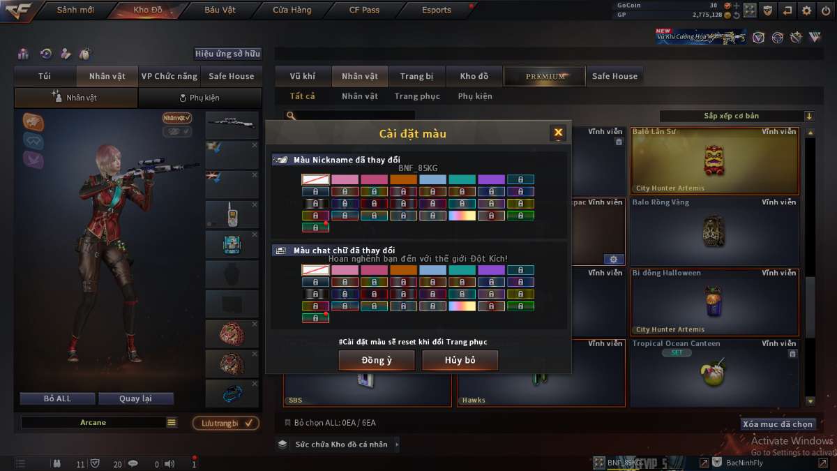 shop acc cf uy tin gia re